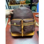 cowhide vegetable tanned leather backpack